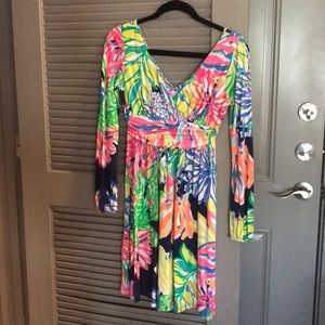 Lilly Pulitzer fit and flare long sleeve dress